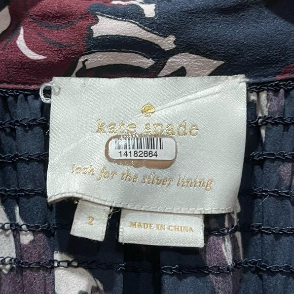 Kate Spade So Foxy Long Sleeve Dress Size 2 - Picture 4 of 6